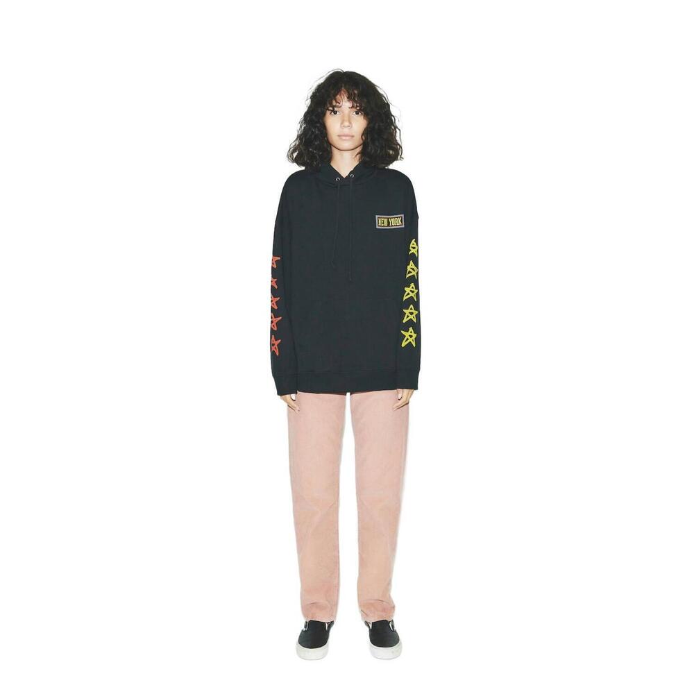 NEW 6397 new york hoodie in black